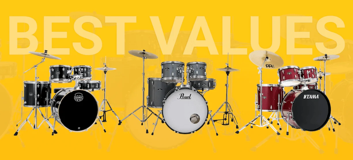 Best Values:  Complete Drum Sets For Beginners