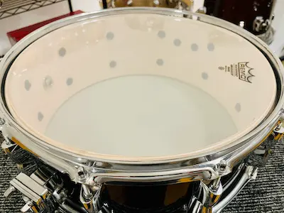 bottom of snare drum