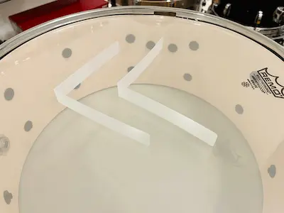 snare straps folded